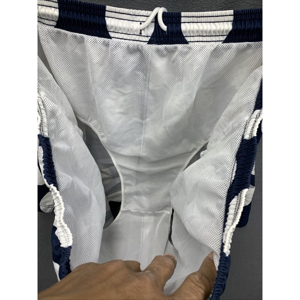 Adidas Men’s Swim Trunks Stan Smith Polkadot blue white Embroidered Lined XXL - Picture 8 of 15